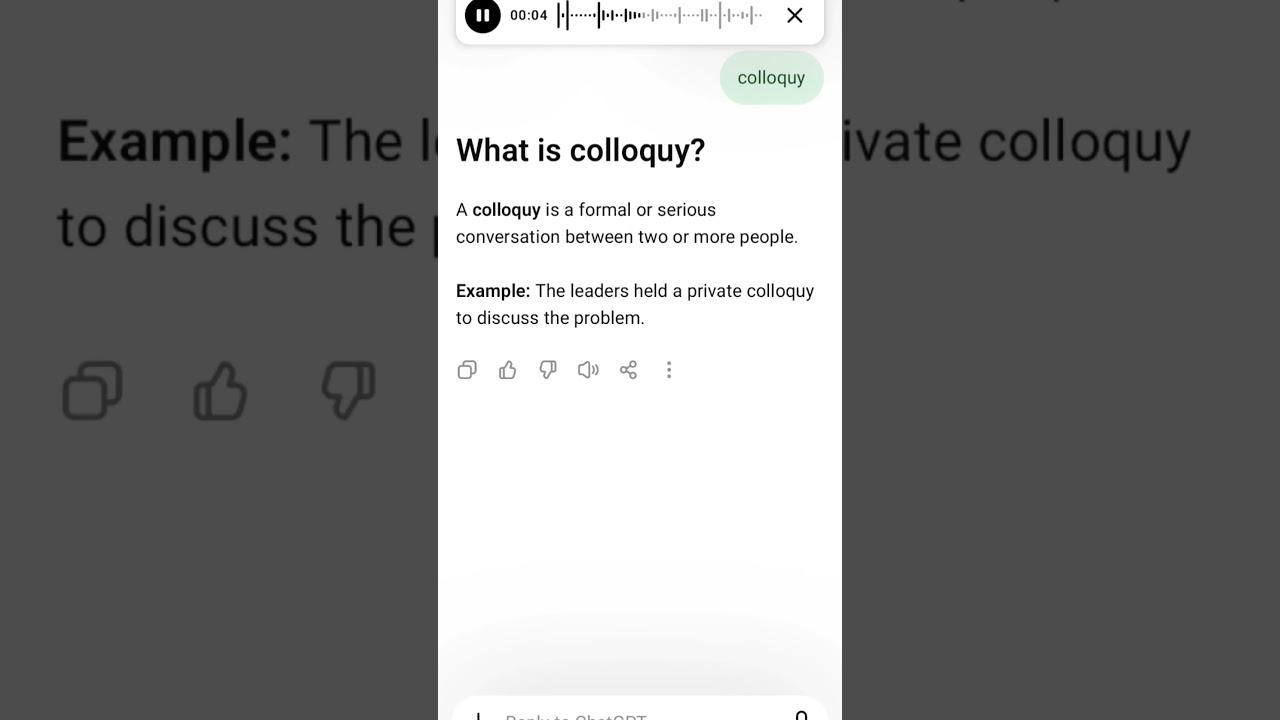 What is colloquy?
