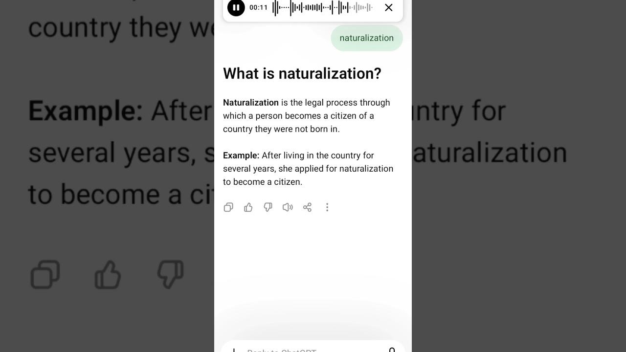 What is naturalization?