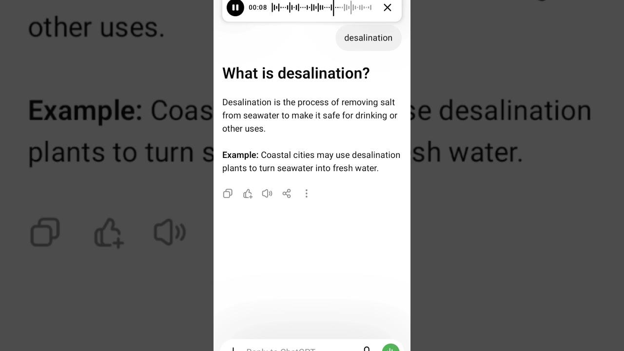 What is desalination?