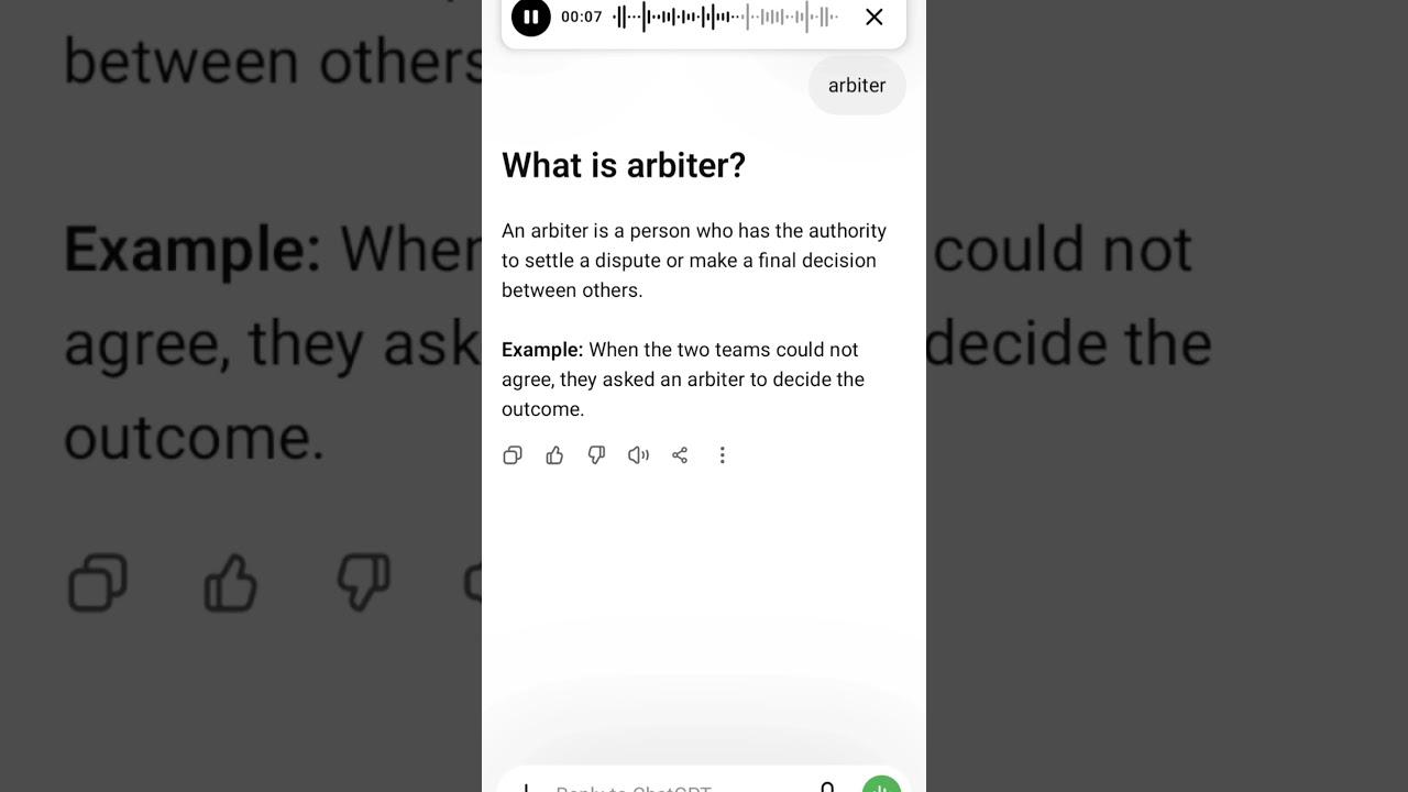 What is arbiter?