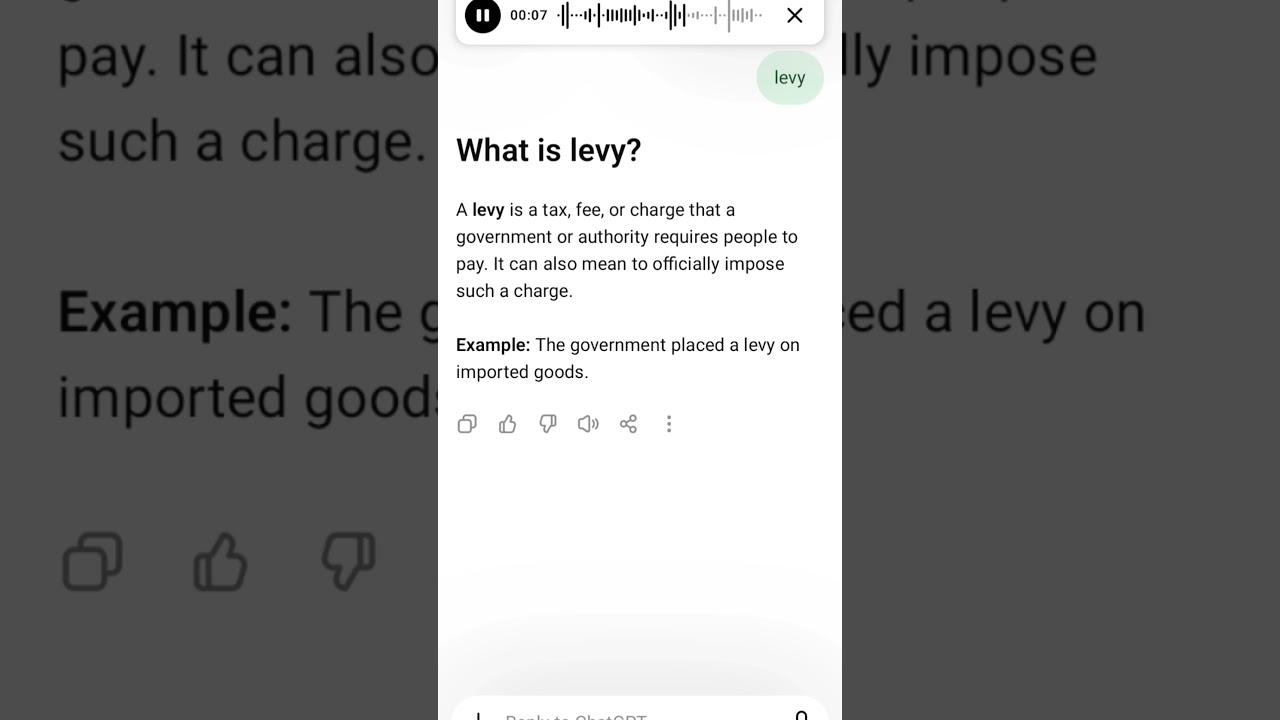 What is levy?