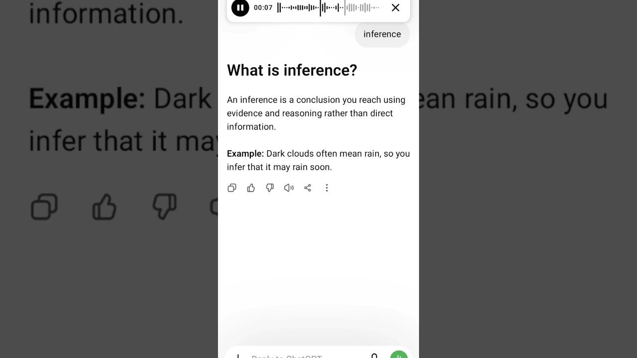 What is inference?