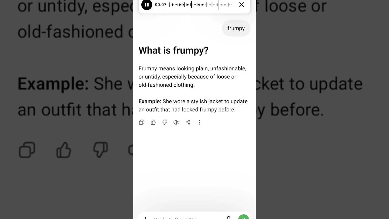 What is frumpy?