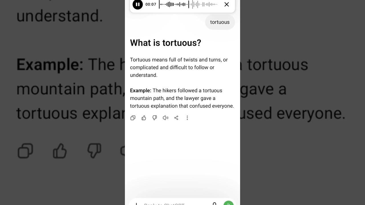 What is tortuous?
