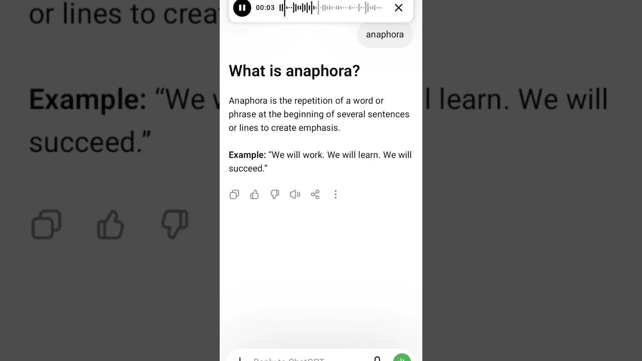 What is anaphora?