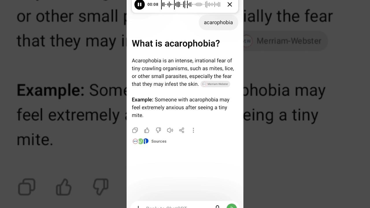 acarophobia meaning
