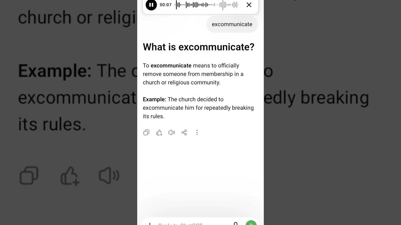 What is excommunicate?