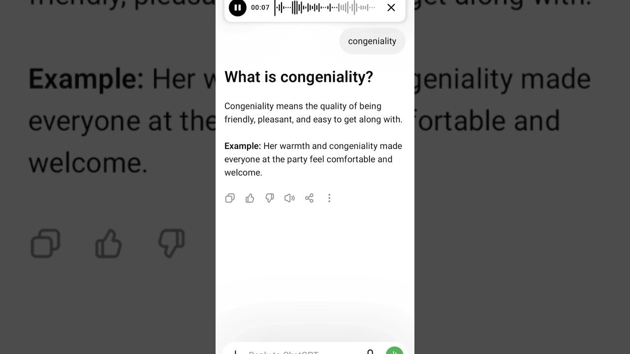 congeniality meaning