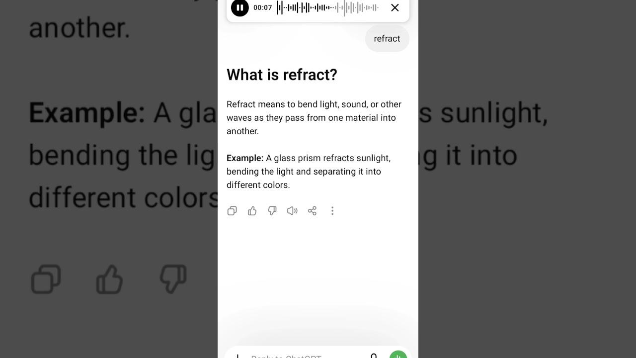 What is refract?