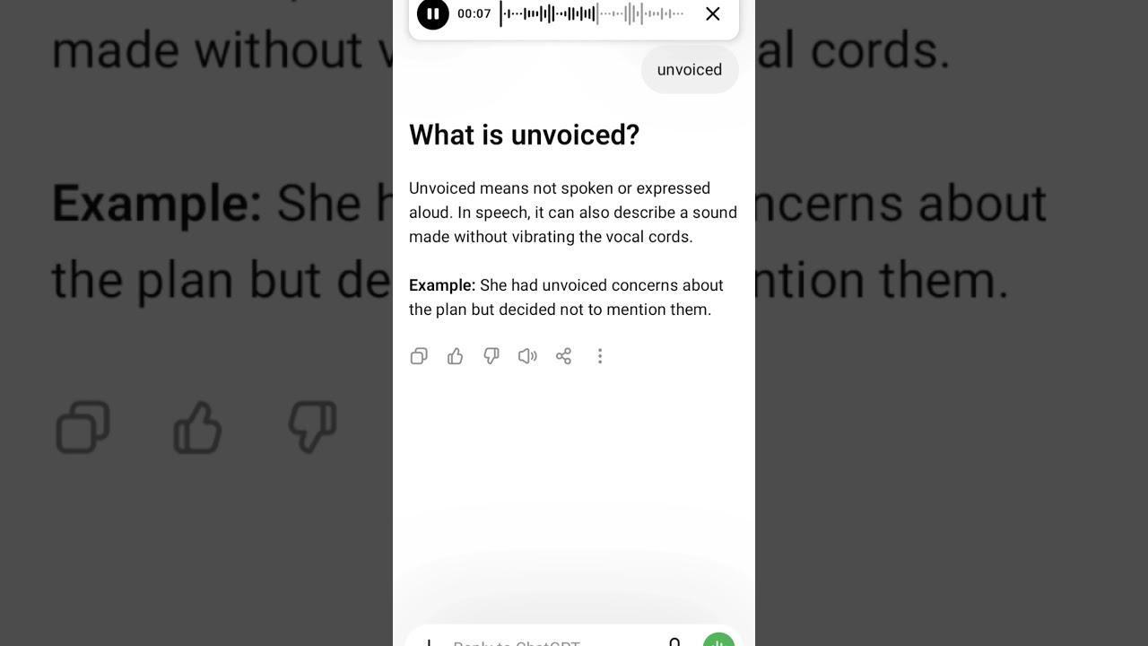 unvoiced meaning
