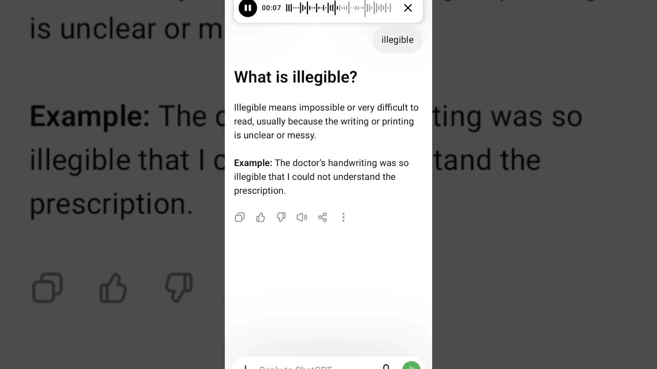 What is illegible?